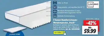 Lidl 7-zonen-komfortschaum-wendematratze „fresh” Angebot