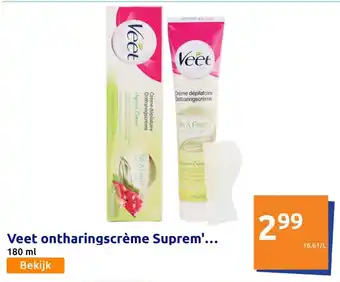 Action Veet ontharingscrème Suprem' 180ml Angebot