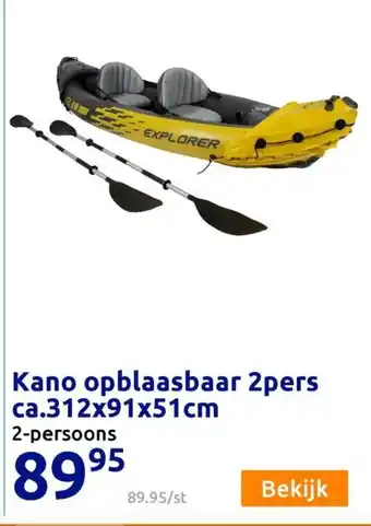 Action Kano opblaasbaar 2pers ca.312x91x51cm Angebot