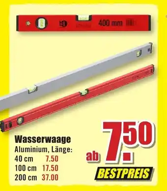 B1 Discount Baumarkt Wasserwaage Angebot