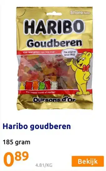 Action Haribo goudberen 185g Angebot