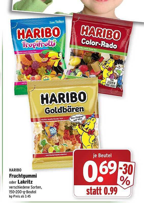Haribo Normal Haribo fruchtgummi oder lakritz Angebot bei Wasgau