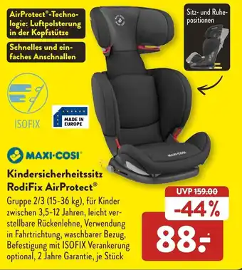 Aldi Süd Maxi-Cosi Kindersicherheitssitz RodiFix AirProtect Angebot