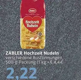 BUNGERT Zabler hochzeit nudeln Angebot