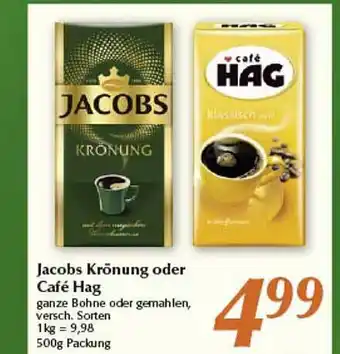 inkoop Jacobs krönung oder café hag Angebot