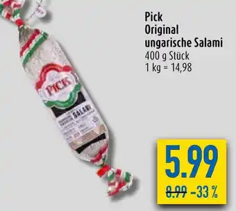 diska Pick Original ungarische Salami 400 g Stück Angebot