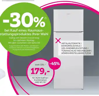 Mömax Kühl Gefrierkombination MID W1-10 Angebot