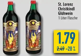 diska St. Lorenz Christkindl Glühwein 1 Liter Flasche Angebot