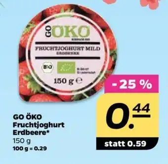 NETTO Go öko Fruchtjoghurt Erdbeere 150g Angebot