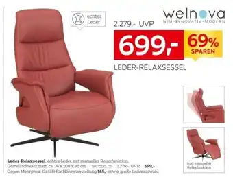 XXXLutz Welnova Leder Relaxsessel Angebot