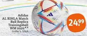 tegut Adidas AL RIHLA Match Ball Replica Trainingsball WM 2022 Angebot