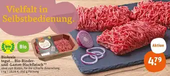 tegut Biokreis tegut... Bio Rinder und Lamm Hackfleisch 250 g Packung Angebot