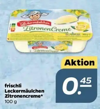 NETTO Frischli Leckermäulchen Zitronencreme 100g Angebot