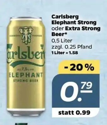 NETTO Carlsberg Elephant Strong oder Extra Strong Beer 0,5L Angebot