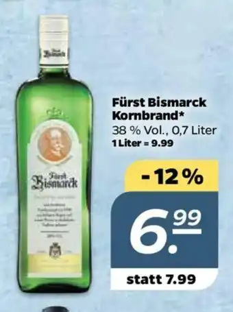 NETTO Fürst Bismarck Kornbrand 0,7L Angebot