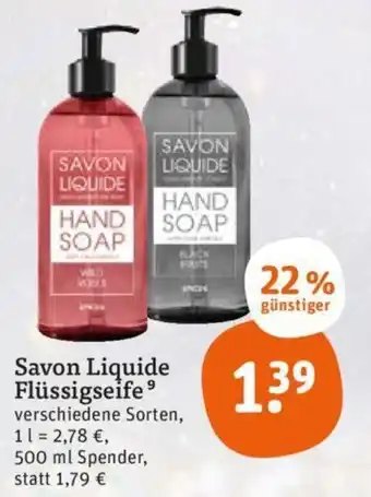 tegut Savon Liquide Flüssigseife 500 ml Spender Angebot