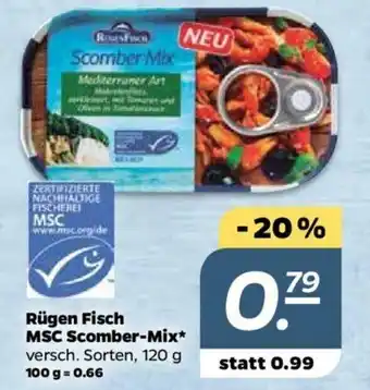 NETTO Rügen Fisch MSC Scomber Mix 120g Angebot