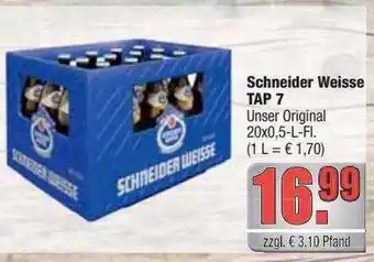 Profi Getränke Schneider weisse tap 7 Angebot