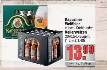 Profi Getränke Kapuziner weißbier oder kellerweizen Angebot