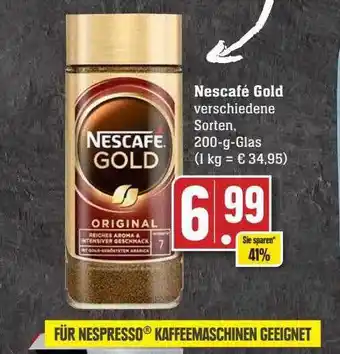 Scheck-in-Center Nescafé gold Angebot