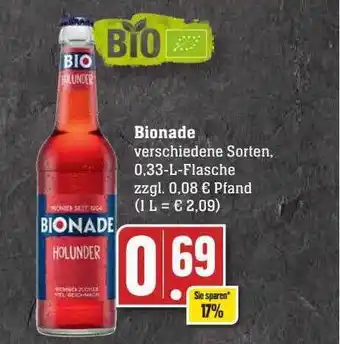 Scheck-in-Center Bionade Angebot