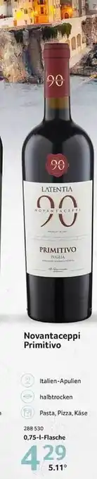 Selgros Novantaceppi primitivo Angebot