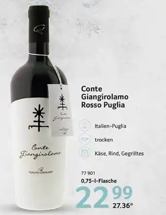 Selgros Conte giangirolamo rosso puglia Angebot