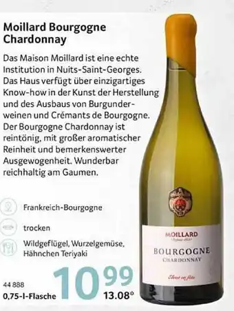 Selgros Moillard bourgogne chardonnay Angebot