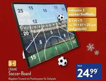 Aldi Nord Crane soccer-board Angebot