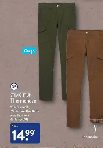 Aldi Nord Straight up thermohose Angebot