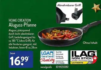 Aldi Nord Home creation aluguss-pfanne Angebot