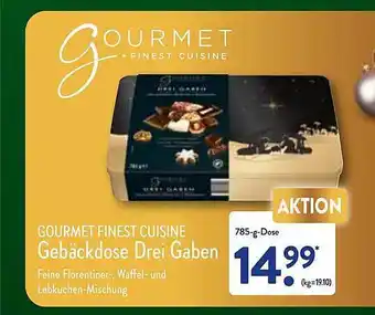 Aldi Nord Gourmet finest cuisine gebäckdose drei gaben Angebot