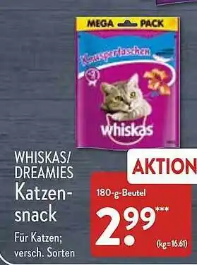 Aldi Nord Whiskas oder dreamies katzensnack Angebot