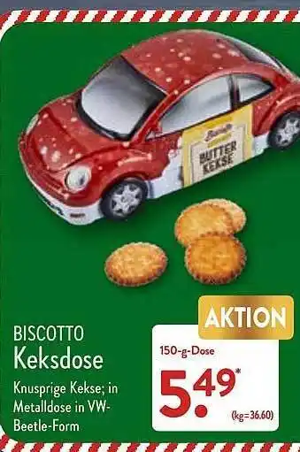 Aldi Nord Biscotto keksdose Angebot