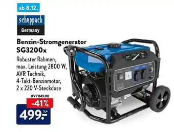 Aldi Süd Scheppach benzin-stromgenerator sg3200x Angebot