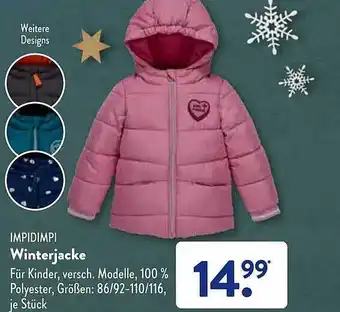 Aldi Süd Impidimpi winterjacke Angebot