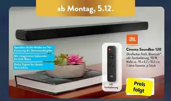 Aldi Süd Jbl cinema soundbar 120 Angebot