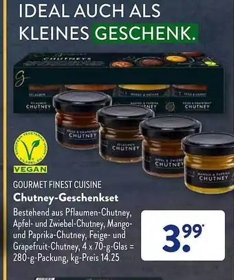 Aldi Süd Gourmet finest cuisine chutney-geschenkset Angebot