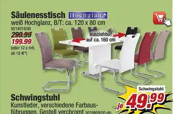 Poco Säulenesstisch Angebot