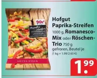 Famila Nord Ost Hofgut paprika-streifen, romanesco-mix oder röschen-trio Angebot