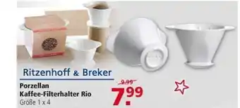 Multi Markt Ritzenhoff&breker porzellan kaffee-filterhalter rio Angebot