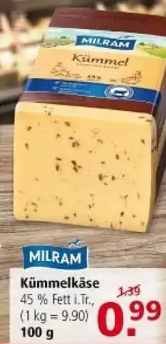 Multi Markt Milram kümmelkäse Angebot