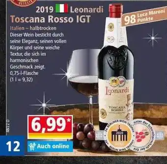 Norma 2019 leonardi toscana rosso igt Angebot