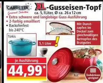 Norma Carretta xl-gusseisen-topf Angebot
