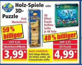 Norma Holz-spiele oder 3d-puzzle Angebot