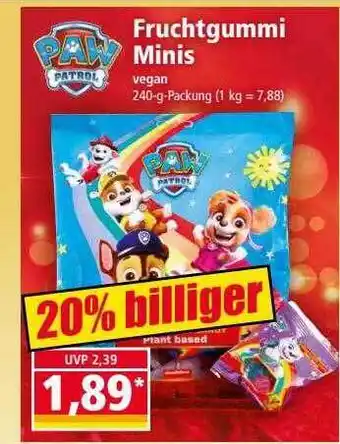 Norma Fruchtgummi minis paw patrol Angebot