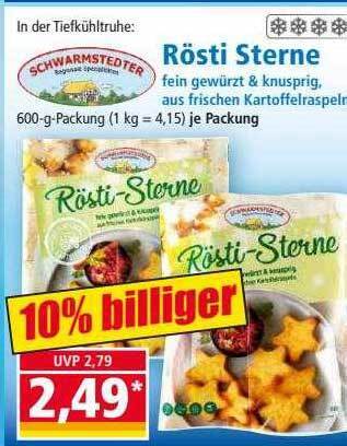 Schwarmstedter rösti sterne Angebot bei Norma