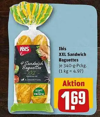 REWE Ibis xxl sandwich baguettes Angebot