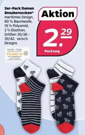 NETTO 2er Pack Damen Sneakersocken Angebot