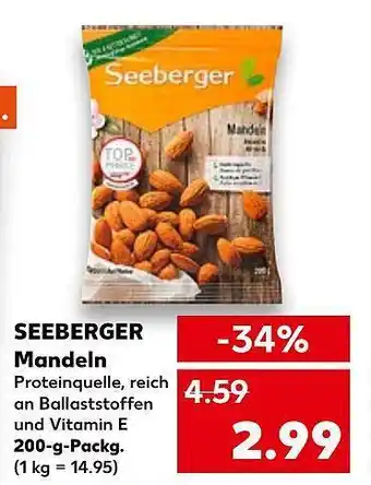 Kaufland Seeberger mandeln Angebot